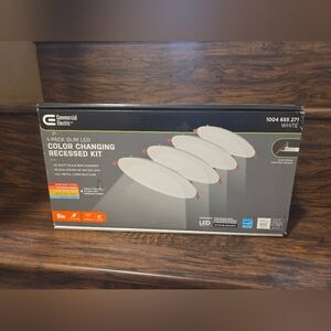 Commercial Electric Ultra Slim 6" Color Selectable Recessed LED Kit 4-pk New